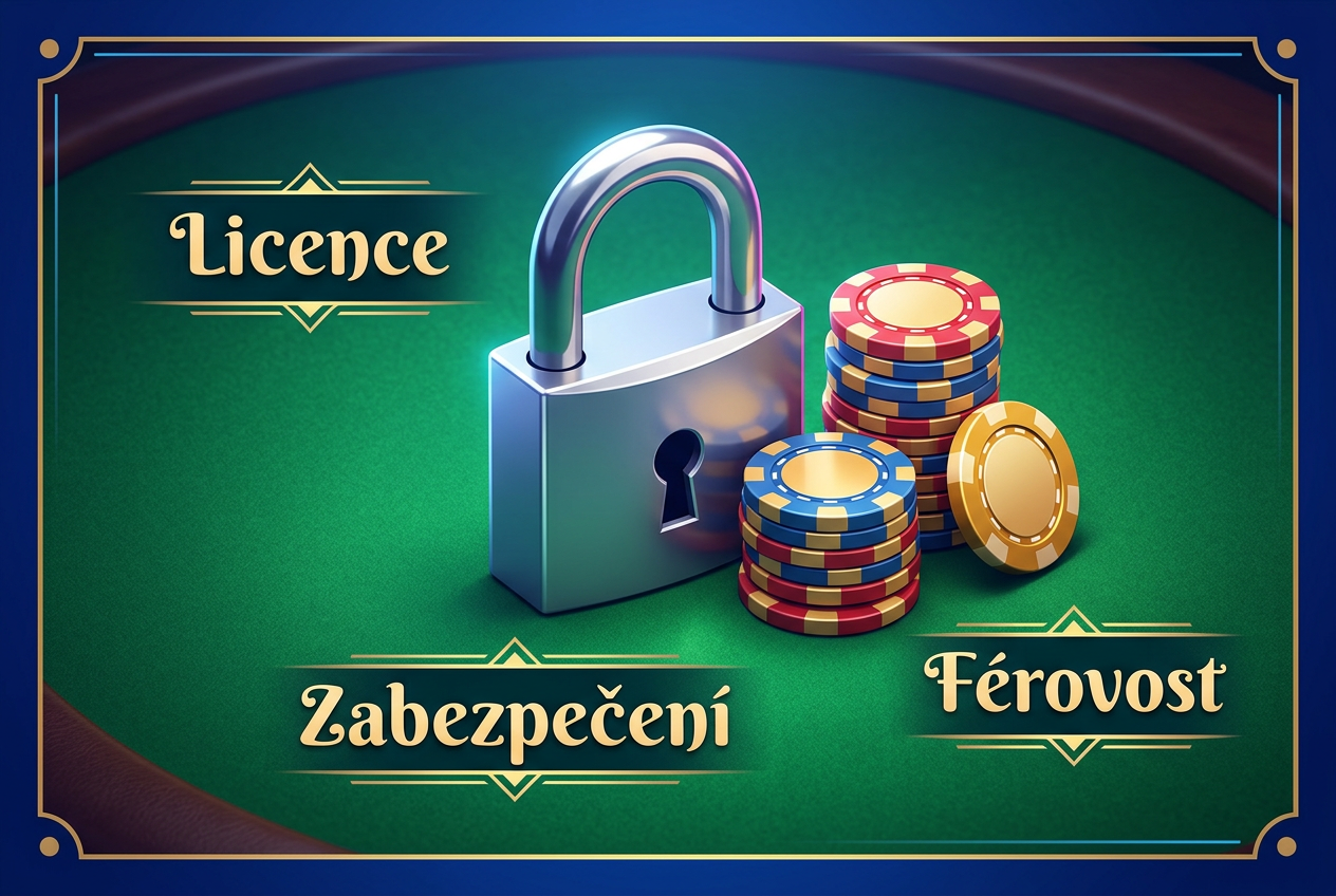 Infografika bezpečnosti s visacím zámkem a českými popisky